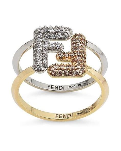 fendi small baguette ring|fendi ff ring.